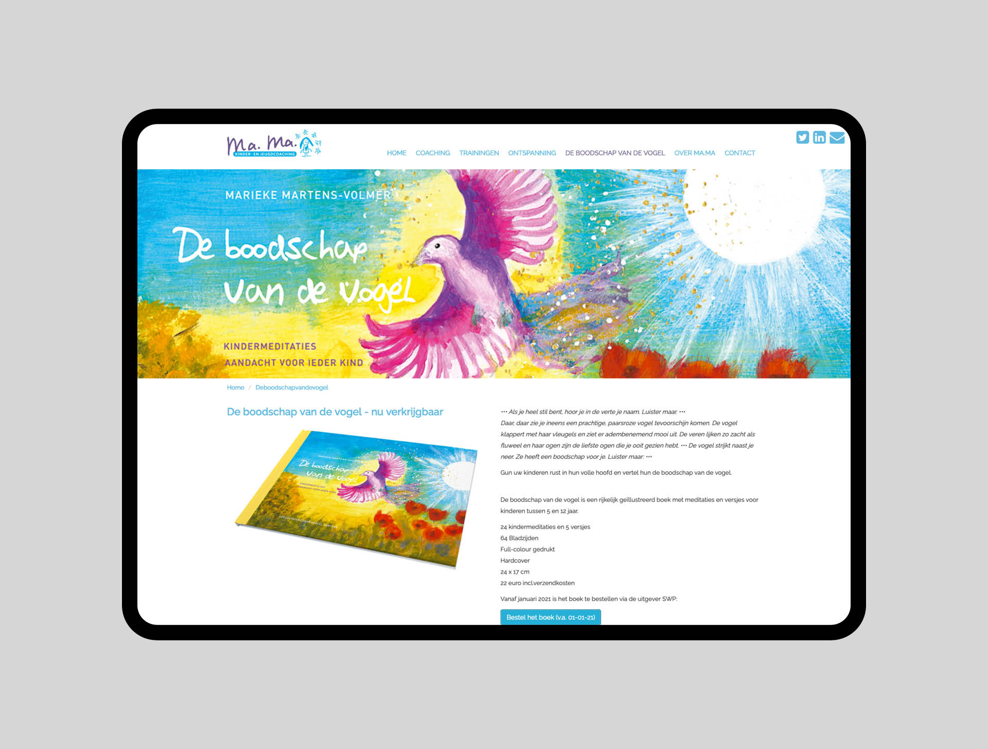 website - kinderenjeugdcoaching Marieke Martens - Ca Va Bien